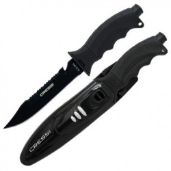 COUTEAU BORG Lame noire CRESSI