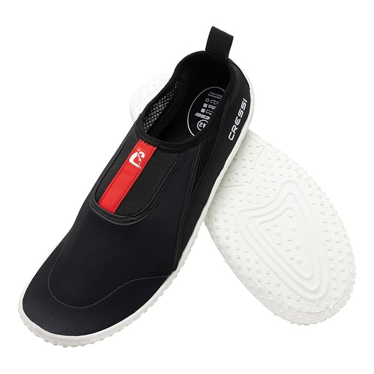 Chaussures KIWI noir/rouge Semelles blanches CRESSI