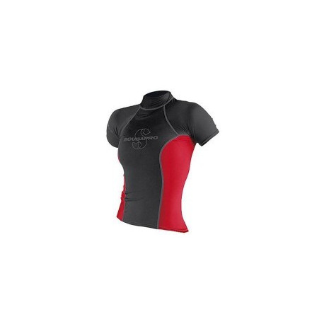 Lycra T-Flex Noir-Rouge Femme